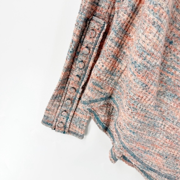 ✅Free People Misty Top Long Sleeve Off Shoulder in Retro Combo Women's SZ MEDIUM - Picture 4 of 8